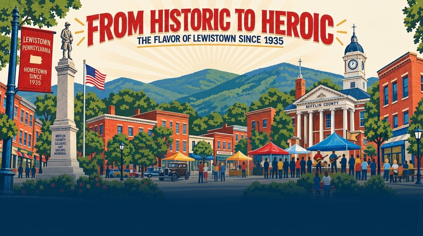 Historic Lewistown Americana Header - From Historic to Heroic