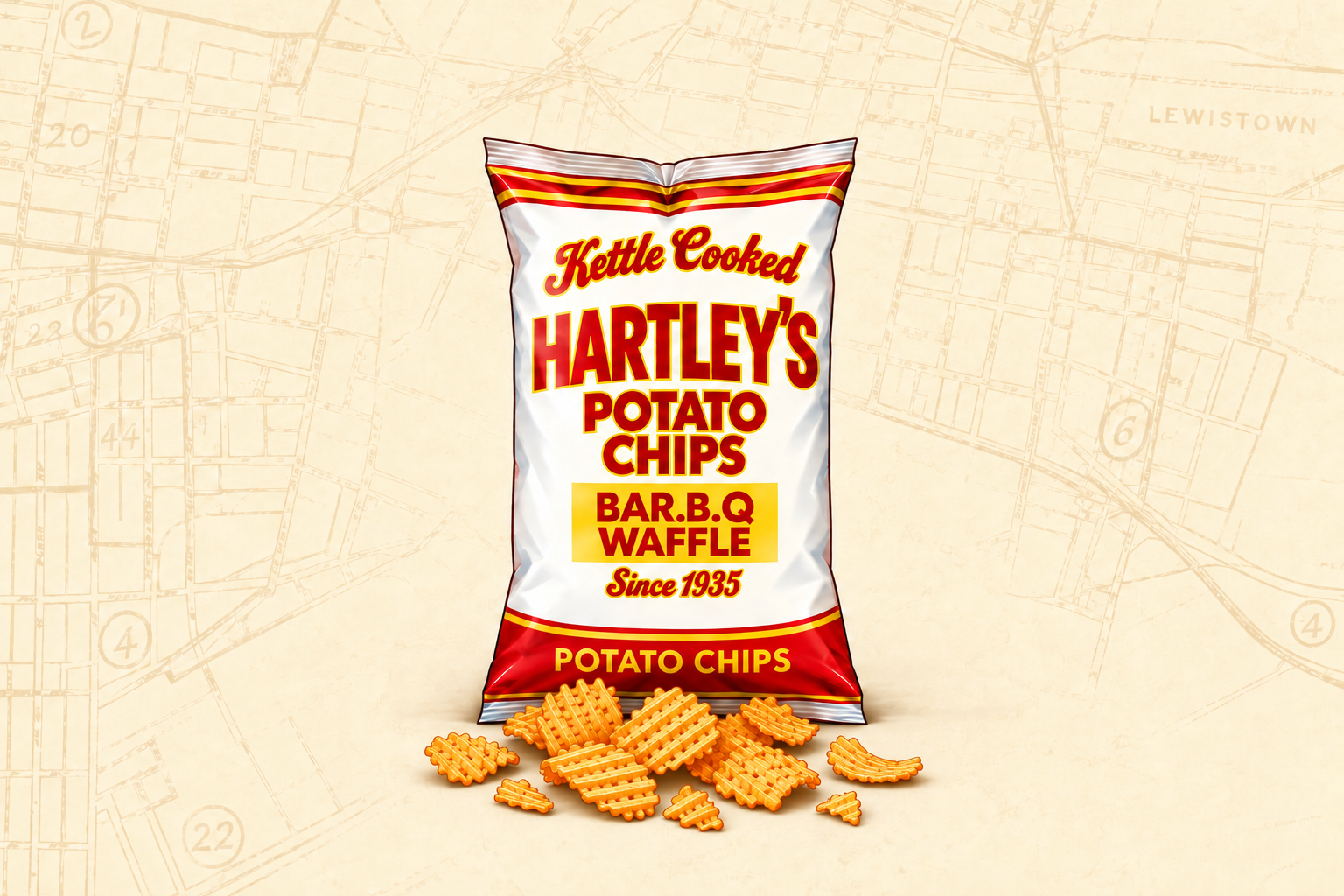 Bar-B-Q Waffle Chips 10oz